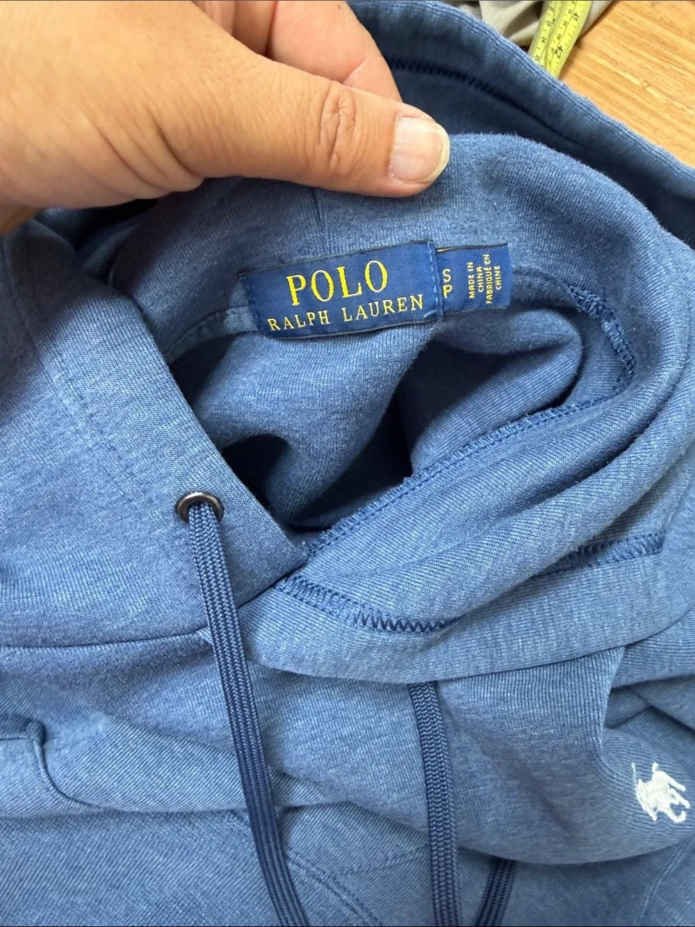 Polo by Ralph Lauren Heather Blue Pullover Hoodie